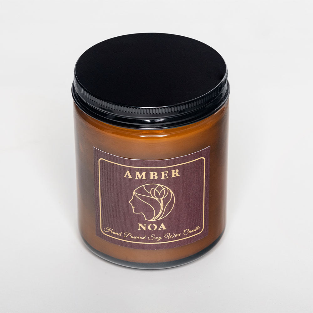 Amber Scented All Natural Soy Wax Candle