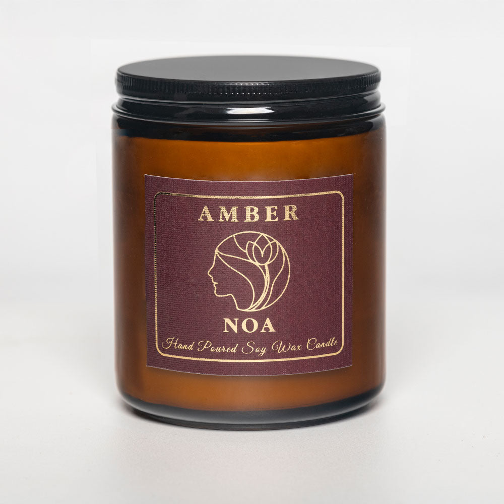 Amber Scented All Natural Soy Wax Candle