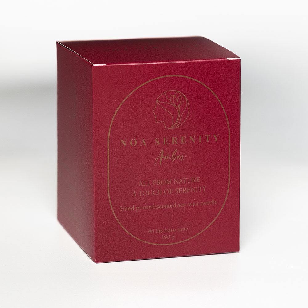 Amber Scented All Natural Soy Wax Candle