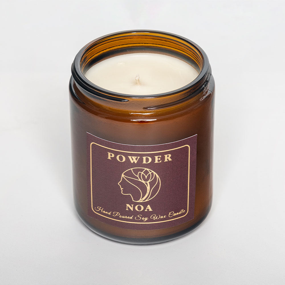 Powder Scented All Natural Soy Wax Candle