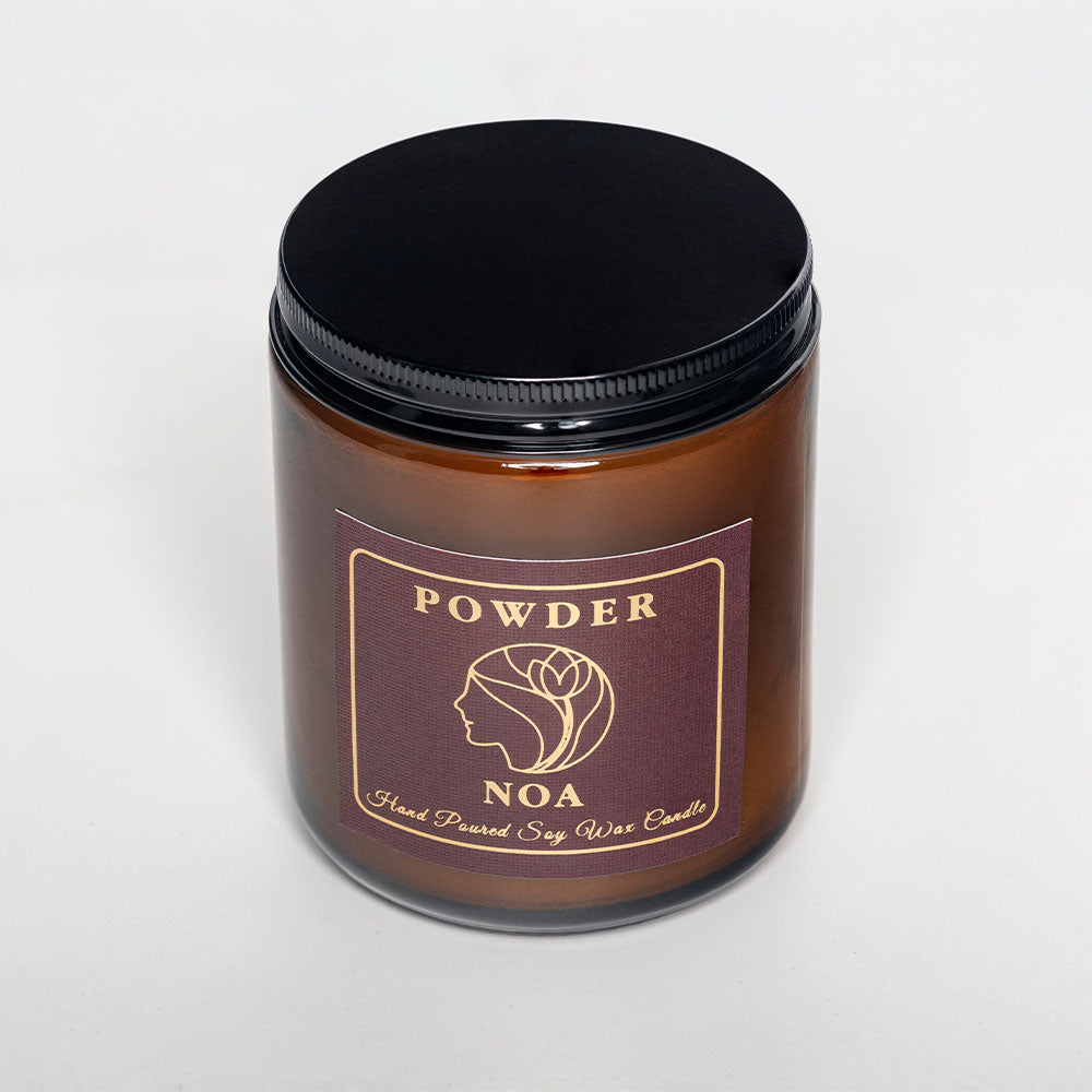 Powder Scented All Natural Soy Wax Candle