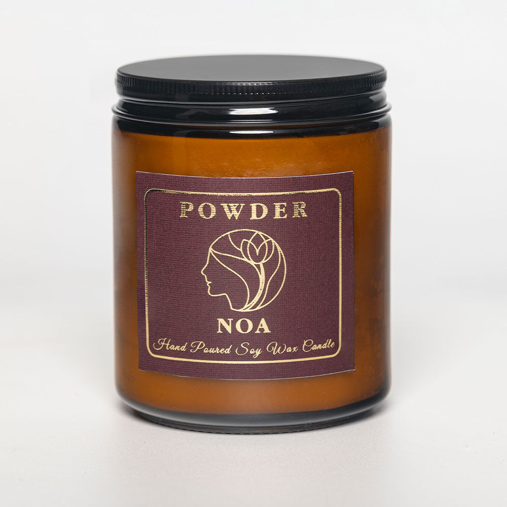 Powder Scented All Natural Soy Wax Candle
