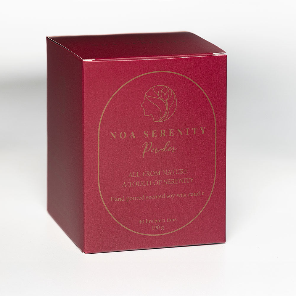 Powder Scented All Natural Soy Wax Candle