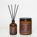 Powder Scented Candle & Reed Diffuser Set