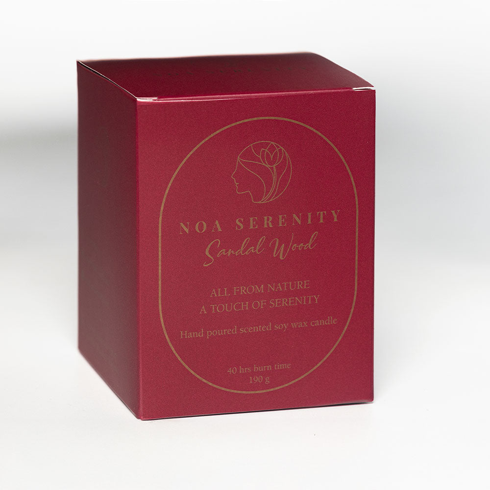 Sandal Wood Scented All Natural Soy Wax Candle